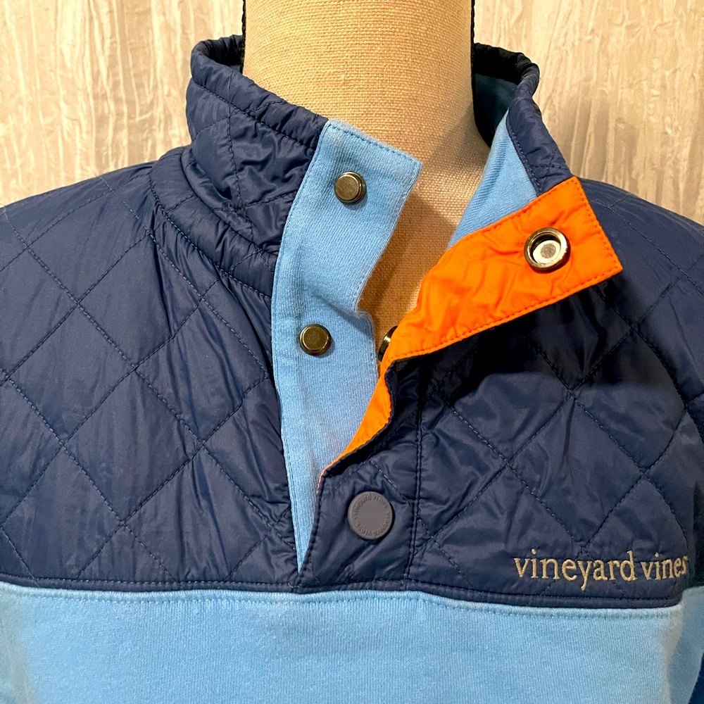 Vineyard Vines Boys XL (18) blue fleece